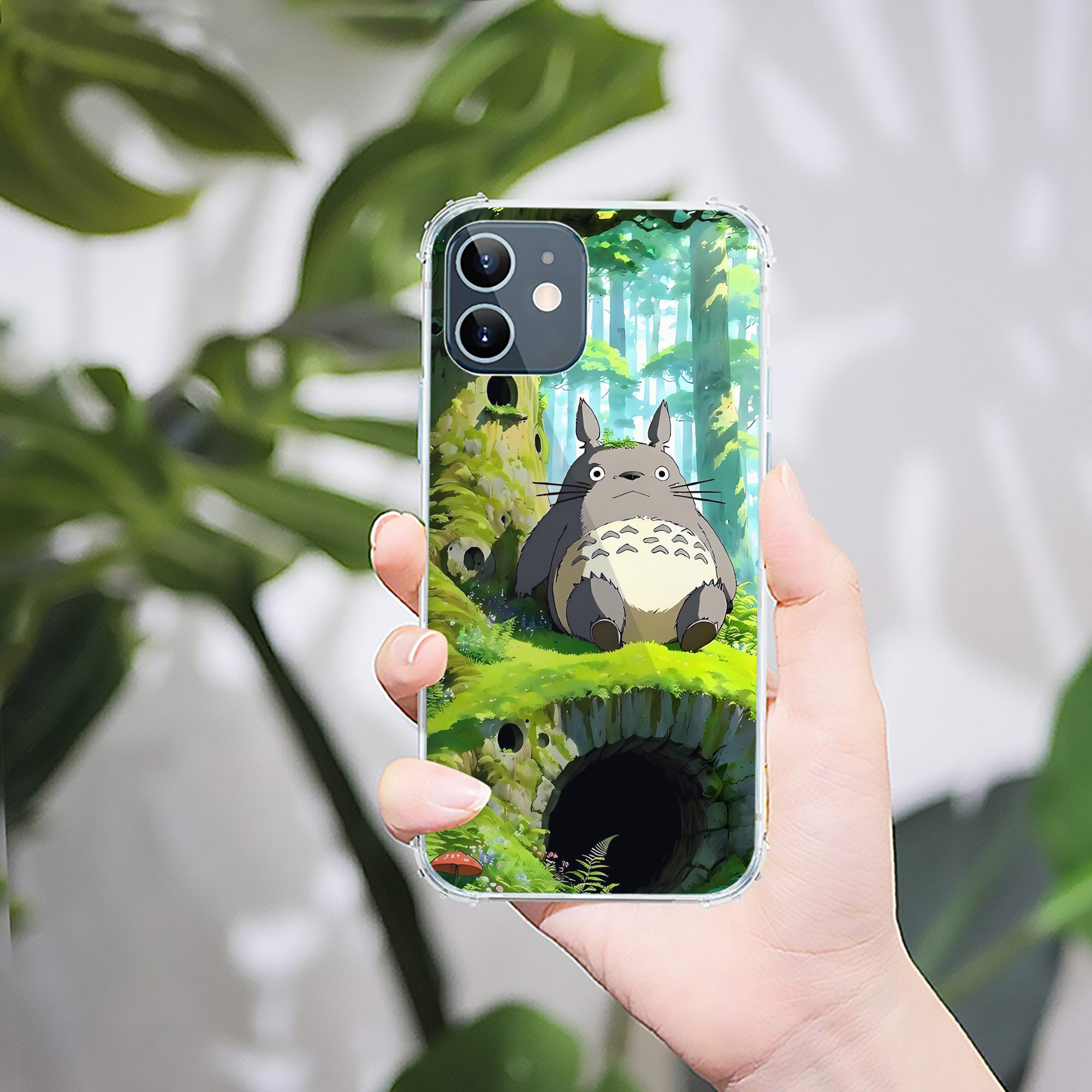 （画像用） となりのトトロ 草壁メイ 草壁サツキ My Neighbor Totoro Satsuki Kusakabe Mei Kusakabe 【iPhone 12シリーズ対応】透明スマホケース（クリアソフトケース）